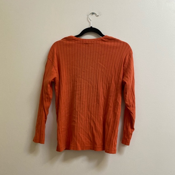 Vintage Jacob Orange Ribbed Cardigan - Picture 5 of 5